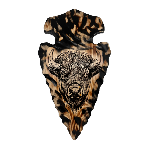 Arrowhead Plaque - Bison Head