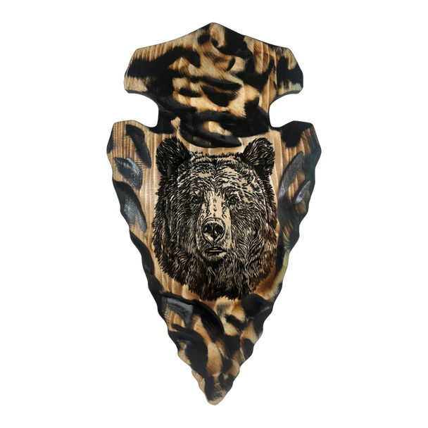 Arrowhead Plaque - Bear Head