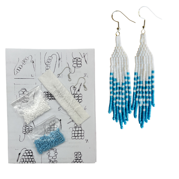 Earrings Bead Kit Fringed