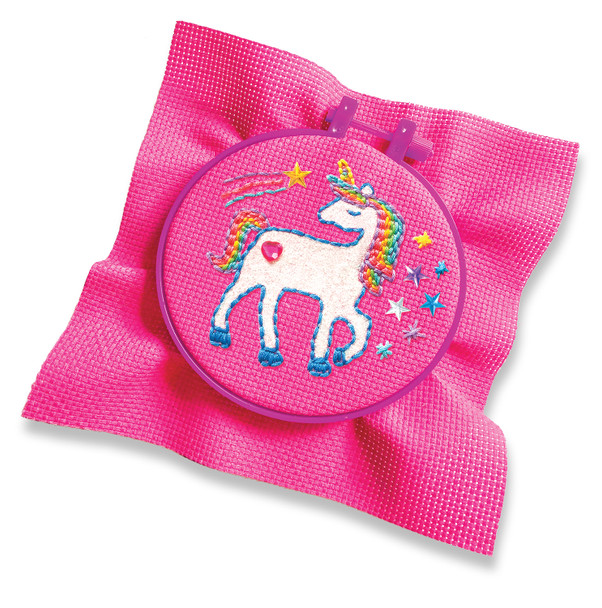 Unicorn Embroidery Kit Shimmer & Sparkle