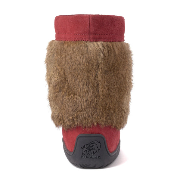 Half Suede Red Dahlia Ladies Waterproof Mukluk Half Suede Red Dahlia Ladies Waterproof Mukluk