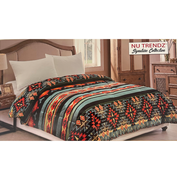 Sherpa Blanket Queen Santa Fe