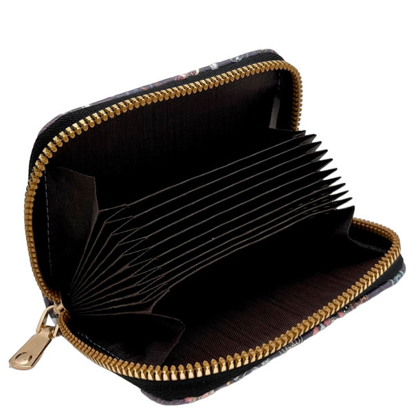 Card Wallet Feathers W Rhinestones