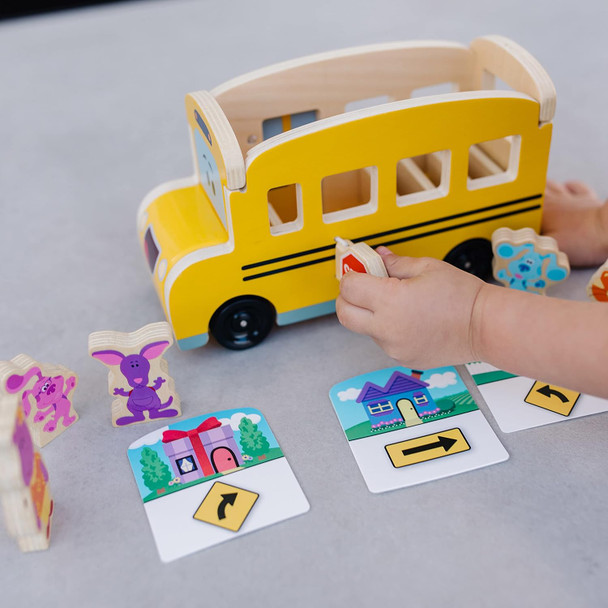 Pull-back School Bus Blues Clues - Melissa & Doug Pull-back School Bus Blues Clues - Melissa & Doug