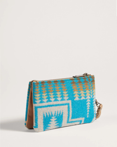 Wallet On Strap Turquoise Harding Pendleton