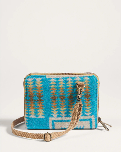 Crossbody Organizer Turquoise Harding Pendleton