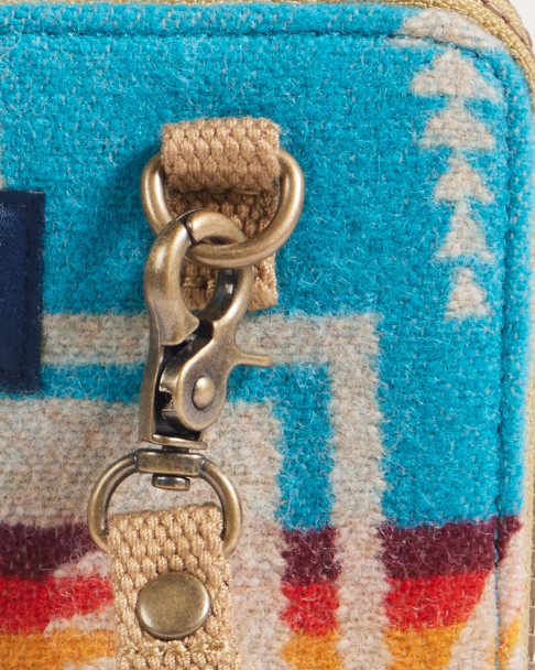 Crossbody Organizer Turquoise Harding Pendleton