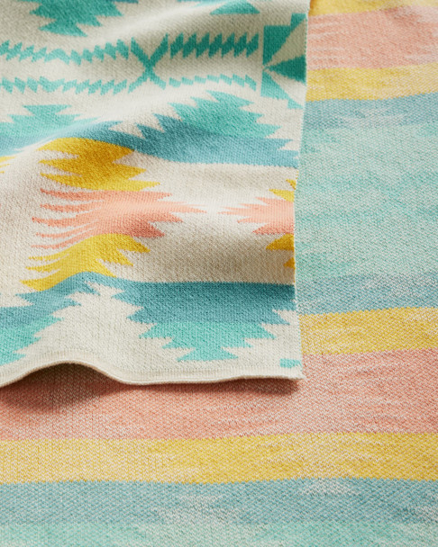 Baby Blanket With Beanie Falcon Cove Tan Pendleton