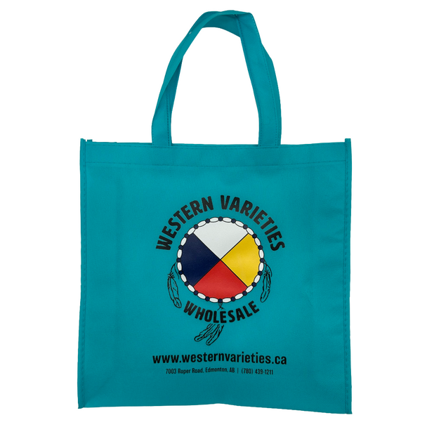 Cloth Gift Bag 13x13x3 Turquoise Dream Catcher