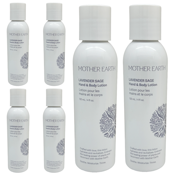 Lotion Hand & Body 4oz Lavender Sage - CASE PACK (6)