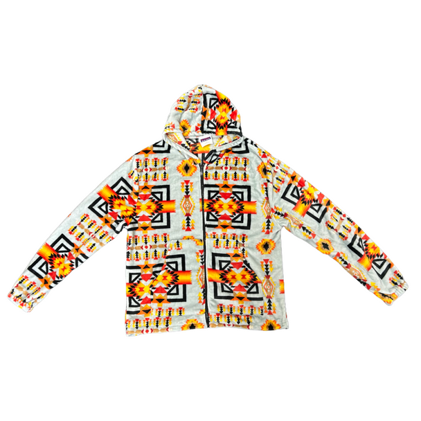 Silk Touch Zip-up Hoodie Chief Walking Water