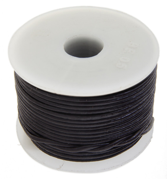 Leather Cord 1.5Mm Rnd Dark Burgundy 25m