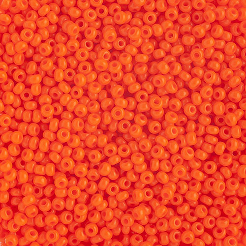 Czech Seedbead 10/0 500g  Opaque Orange