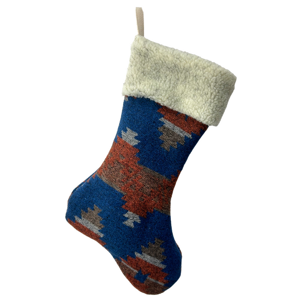 Christmas Stocking Tribal Design - Copper Valley