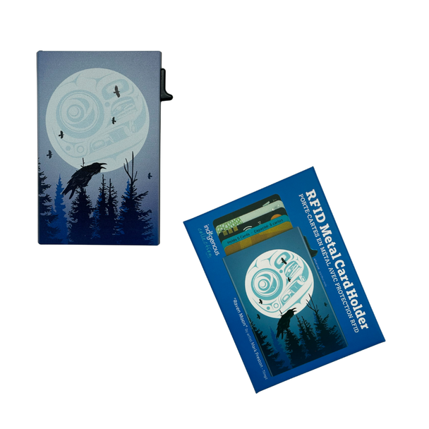 Metal Card Holder "Raven Moon " Mark Preston