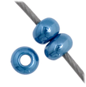 Czech Seed Bead 11/0 Opaque Dark Blue Luster 23g Vial