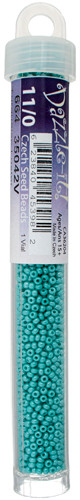 Czech Seed Bead 11/0 Opaque Turquoise Luster 23g Vial