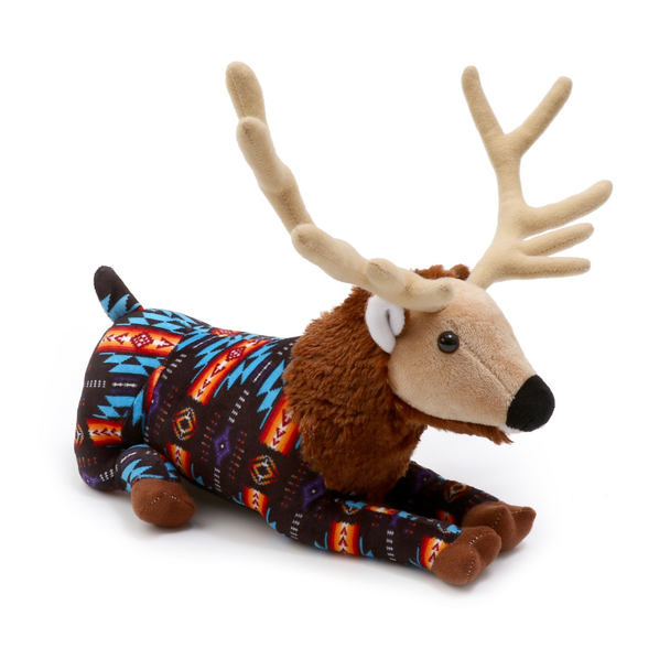 Plush Toy 10" Southwest Multicolors Design Elk