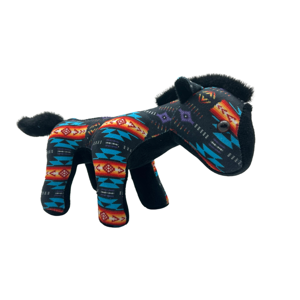 Plush Toy 10" Southwest Multicolors Design Horse