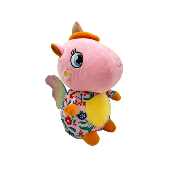 Plush Toy 10" Unicorn Floral