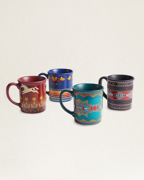 Coffee Mug 4pc American Indian College Fund Pendleton 12oz