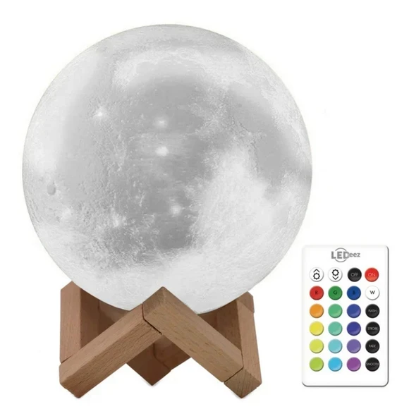 LED Moon Lamp with Display Stand