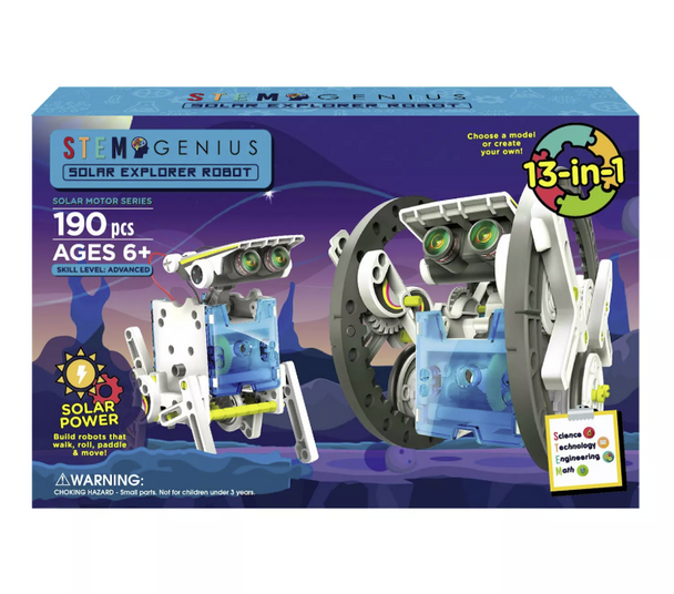 Solar Explorer Robot 190pcs 13-in-1 STEM Genius