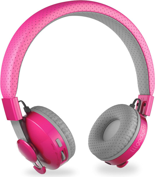 Pink Bluetooth Wireless Childs Headphones