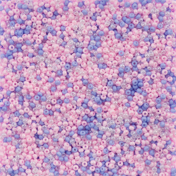Czech Seed Bead 10/0  Cotton Candy Mix 22g Vial