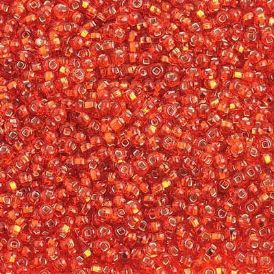 Czech Seed Bead 10/0  S/L Orange 22g Vial