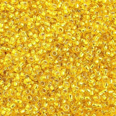 Czech Seed Bead 10/0  S/L Yellow 22g Vial