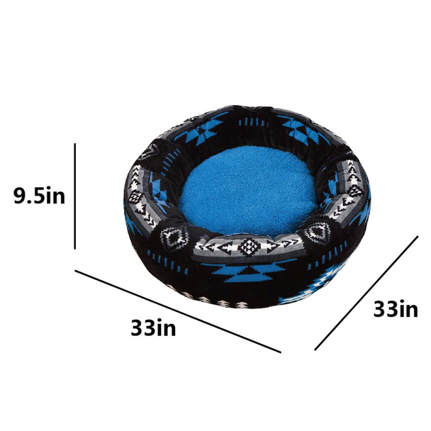 Sherpa Lined Pet Bed - 33"
