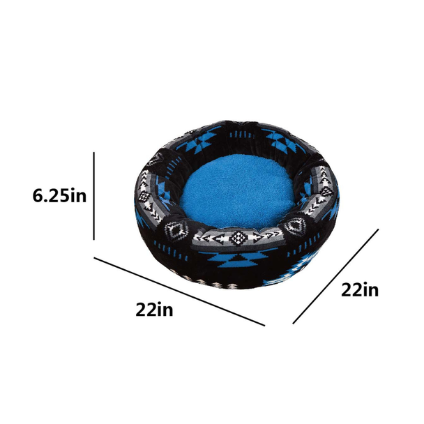 Sherpa Lined Pet Bed - 22"