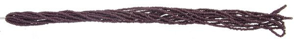 Czech Seed Bead 11/0 Opaque Dark Mauve Strung
