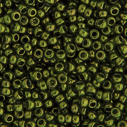 Miyuki Seedbead 11/0 Olive Gold Luster 22g Vial