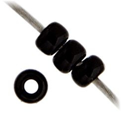 Miyuki Seedbead 11/0 Black Opaque 22g Vial