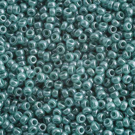 Miyuki Seedbead 11/0 Turquoise Green Opaque Luster 22g Vial
