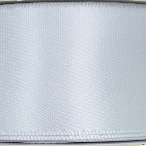 Satin Ribbon By The Roll 30m White