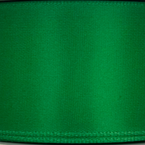 Satin Ribbon by the Roll 30m Kelly Green