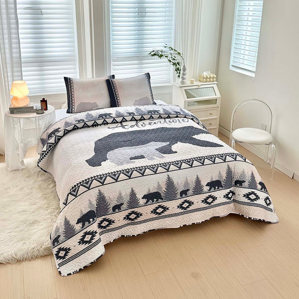 Quilt Set King 3pc - Bear Venture