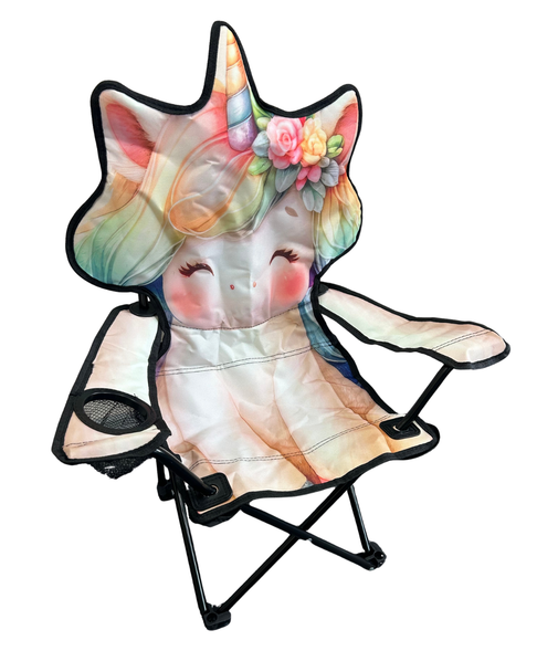 Kids Animal Lawn Chair 125lbs - Unicorn