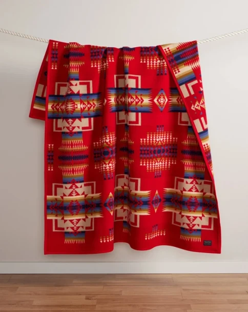 Robe Chief Joseph Scarlet Pendleton Blanket