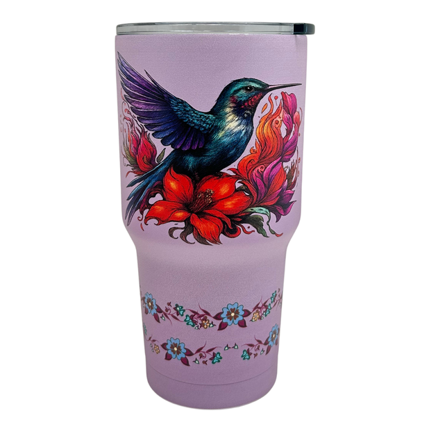Travel Tumbler Stainless Steel Hummingbird 30oz