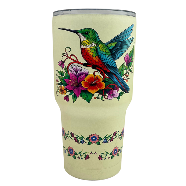 Travel Tumbler Stainless Steel Hummingbird 30oz