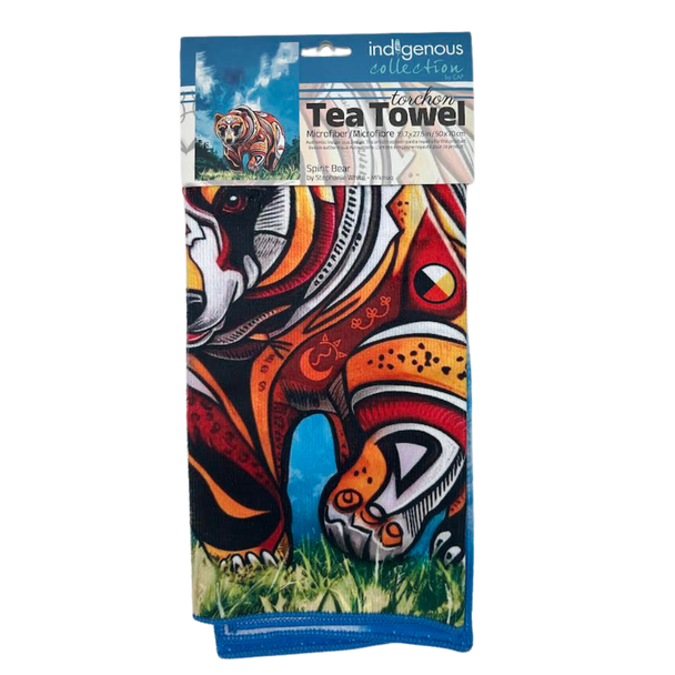 Tea Towel Microfiber "Spirit Bear" Stephanie White