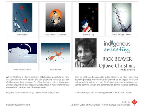 Note Cards 12pk "Ojibway Christmas" Rick Beaver