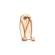 Fingernail Earring 25pr Rose Gold 10X20mm