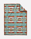 Baby Blanket Chief Joseph Aqua Pendleton Muchacho