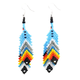 Earrings Double Feather Asst