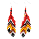 Earrings Double Feather Asst